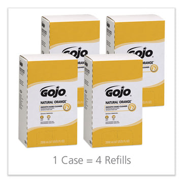 GOJO® Natural Orange Smooth Lotion Hand Cleaner, Citrus Scent, 2,000 Ml Bag-in-box Refill, 4-carton freeshipping - TVN Wholesale